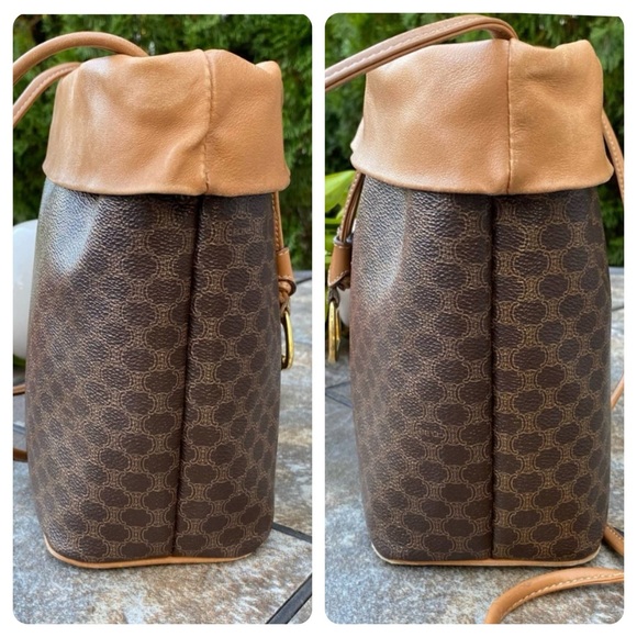 Celine Vintage Macadam Drawstring Bucket Bag - Picture 3 of 16